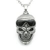 Controse Silver-Toned Stainless Steel bad to the bone necklace