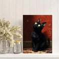 thumbnail image 2 of Qisvanset 12x16 Inch Blue Yellow Birds Woman Portrait Canvas Print Wall Art, 2 of 5