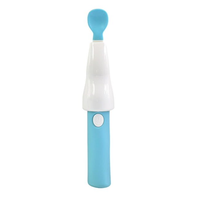 dispensadora de alimentos para bebés con enfriamiento automático Cubiertos suaves convenientes para recién nacidos Cinco para , Azul Yotijar Cuchara dosificadora