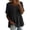 Black(Womens Shirts), variant on Peplum Tops for Women Short Sleeve Asymmetrical Ruffle Blouses Casual Linen Feel Babydoll Shirts Summer Tunics