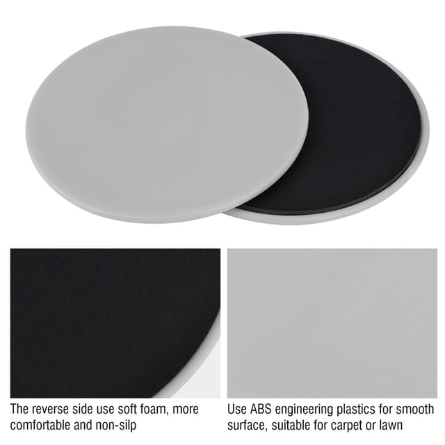 Sliding Gliding Discs, 2PCS Exercise Sliding Gliding Disc Fitness Core Slider Sport Full Body Workout