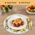 thumbnail image 4 of Summer Lemon Round 15 Inch Placemats Set of 8, Farmhouse Country Vintage Linen Texture HeatResistant Non Slip Place Mats for Dining Table, Wipeable Braided Kitchen Table Mats for Housewarming, 4 of 9