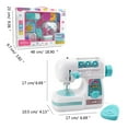 thumbnail image 3 of Children Electric Sewing Machine Toy with LED Pretend Play Emulational Educational Household Baby Girls Gift Play Set, 3 of 9