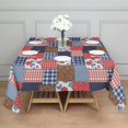 thumbnail image 3 of Pioneer Flower Floral Print Pattern Square Tablecloth, Waterproof Wipeable Spillproof Washable Table Cover for Home Kitchen Party Decor, 60"x60", 3 of 6