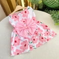 thumbnail image 5 of Floral Pet Dress - Polyester Fabric, Adjustable Snap Buttons, Breathable Mesh, Leash Attachment, Suitable for Small Dogs & Cats, 5 of 5