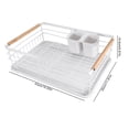 thumbnail image 4 of Estante Multifunción Para Cocina, Escurridor De Platos, Estante De Almacenamiento, Organizador De Drenaje, Color Blanco, 4 of 7