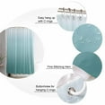 thumbnail image 5 of Shower Curtains Sets for Bathroom Decor Teal Gradient OmbreWaterproof Bathroom Curtain with Hooks,Green Color Turquoisefor Bathroom Decor,36x72IN, 5 of 7