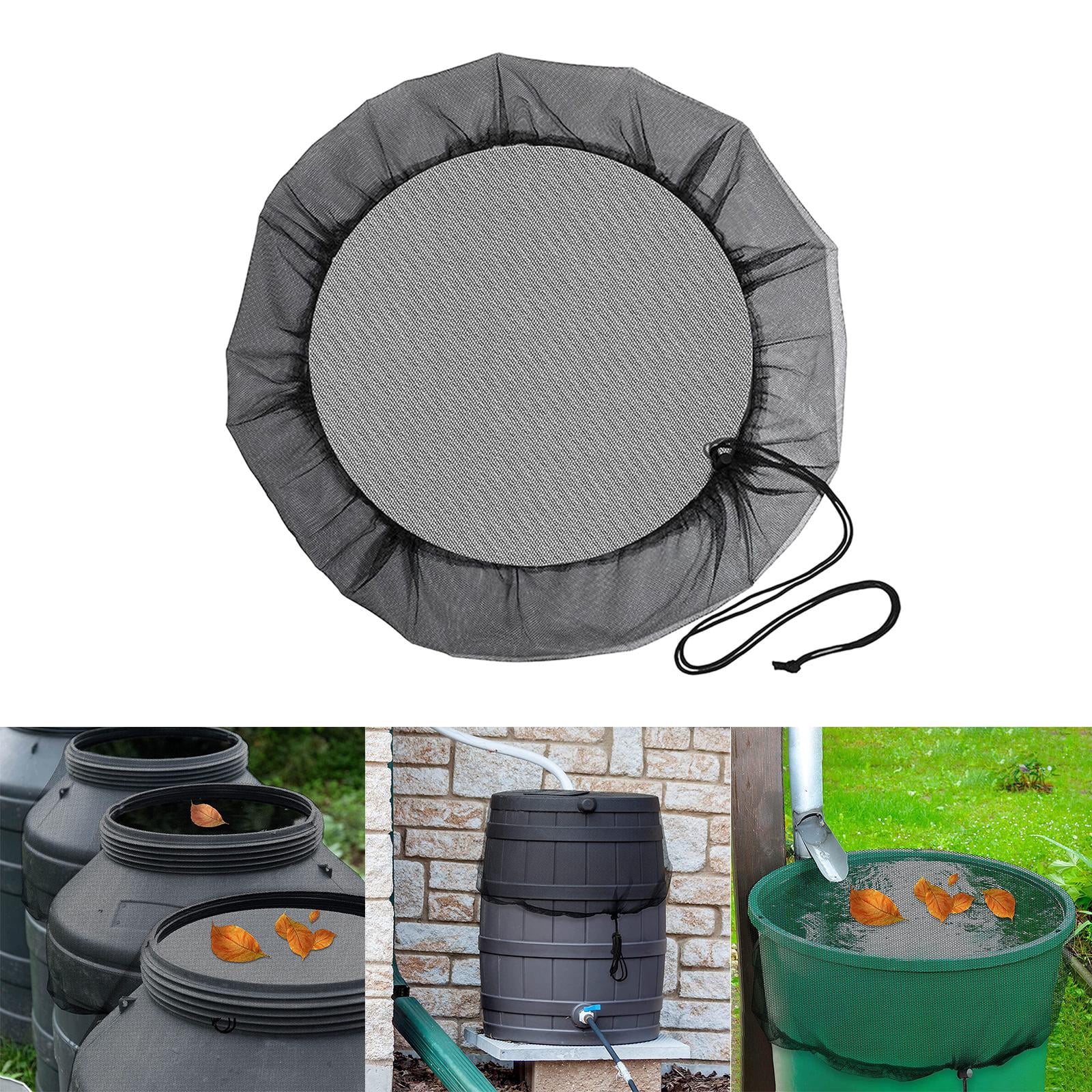 Bothyi 2x1* Rain Barrel Net Cover with Drawstring for Rain Garden Outdoor