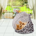 thumbnail image 2 of Casa para gatos plegable, transpirable, suave, con cojín, nido, túnel de juego, 2 of 11