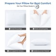 thumbnail image 4 of Lux Decor Collection Bed Pillows for Sleeping - Plush Pillows for bed - King Pillows 2-pack, 4 of 8
