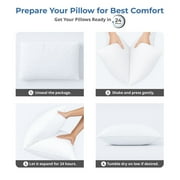 Lux Decor Collection Bed Pillows for Sleeping - Plush Pillows for bed - King Pillows 2-pack