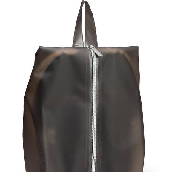 Water Resistant Travel Shoe Bags, Durable TPU Shoe Pouch with Zipper, Grey