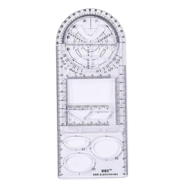 Measuring Ruler, Drawing Ruler, Parallel Ruler, Multifunctional Drawing Ruler for Measuring, Drafting, Student - high school