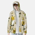 thumbnail image 4 of Sigee Gnomes Bees And Sunflowers Print UPF50+ Men's Sun Protection Hoodie Shirt SPF UV Shirt Long Sleeve Fishing Outdoor Lightweight, S-3XL, 4 of 9