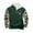 Green, variant on DODADAWANJ Men's Graphic Hoodie Ethnic Printed Stand Collar Pullover Big and Tall Quarter Zip Casual Hoodies for Daily Winter Workout M