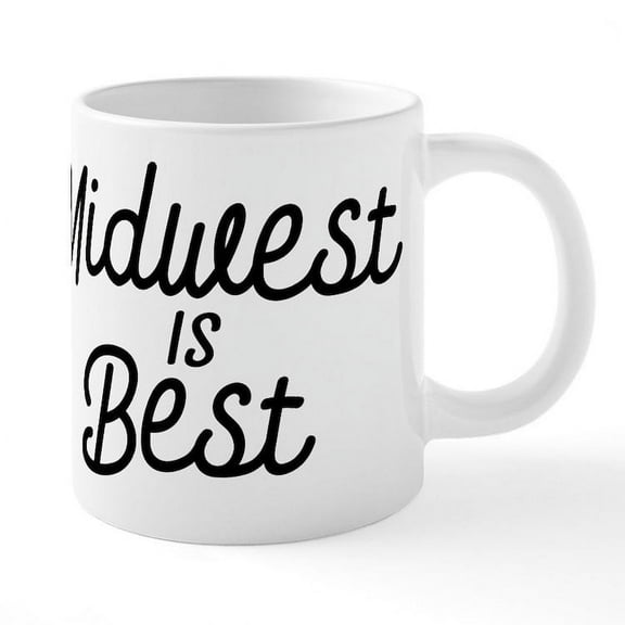 CafePress - Midwest Is Best - 20 Oz White Ceramic Mega Mug