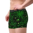 thumbnail image 4 of Disketp Green Bright Web With Spiders Men'S Boxer Briefs,Soft And Breathable Cotton Underwear With Comfortflex Waistband, 4 of 8
