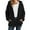 Black, variant on Womens Jackets Diamond Pattern Fuzzy Full Zip Up Hooded Jackets Drawstring Hood Side Pocket Cozy Daily Wear Stylish Jackets