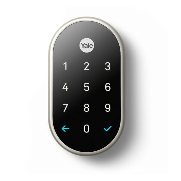 Verrou intelligent Google Nest x Yale avec Nest Connect - Nickel satiné