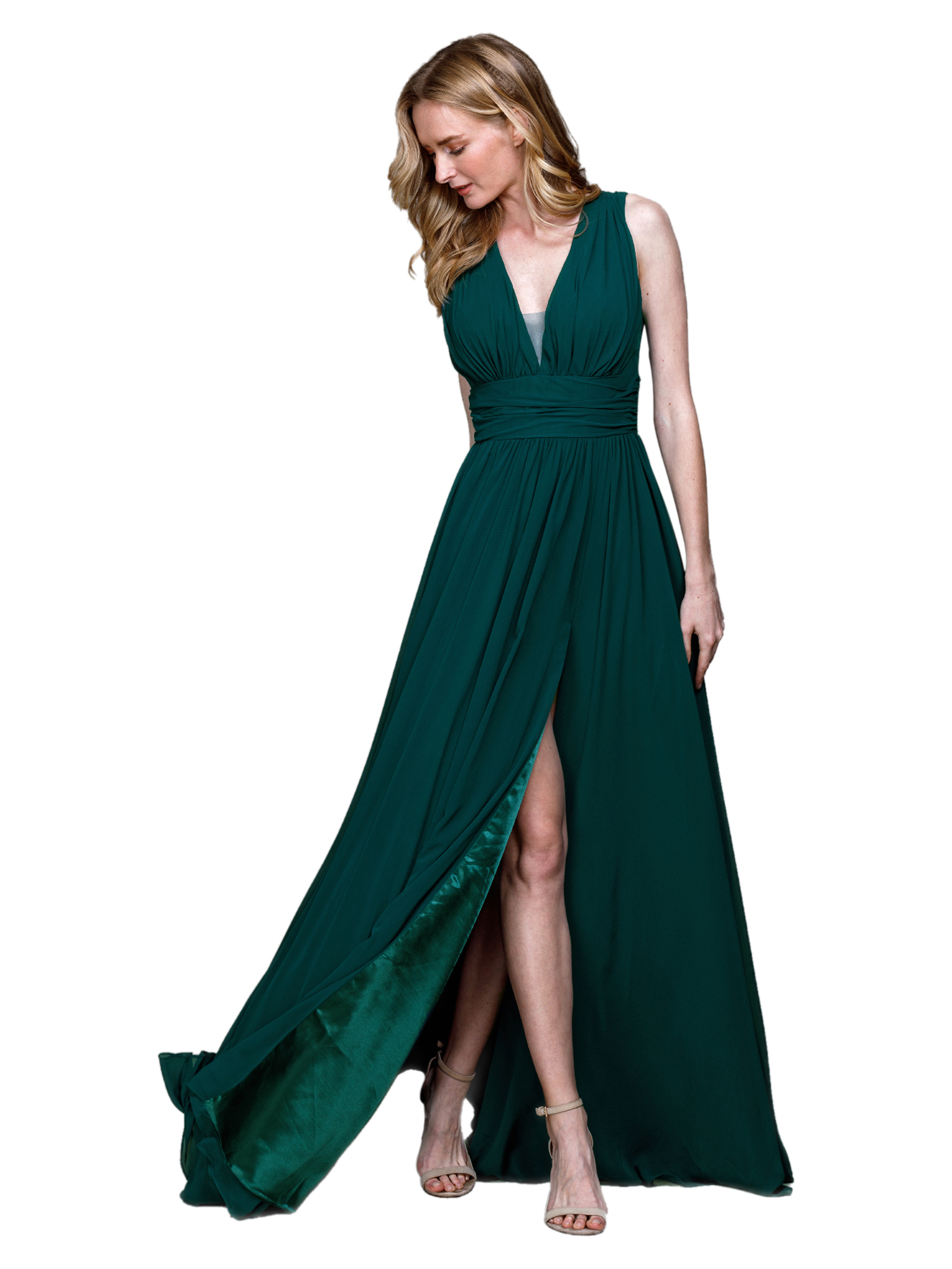 Amelia Couture Womens Dark Green 