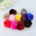 thumbnail image 3 of MRLESS FOMIYES Set of 12 Plush Hair Pom Pom Keychains for Bags and Accessories, 3 of 6