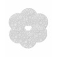 thumbnail image 7 of 13 Inch Round Placemats Set of 6, Grey Christmas Snowflakes Non Slip Heat Insulation PP Table Mats, Xmas Winter Modern Washable Place Mats for Kitchen Dining Party Table Decor, 7 of 7