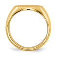 thumbnail image 6 of Auriga Fine Jewelry 14K Yellow Gold 9.5x12.5 mm Closed Back Signet Ring for Women Size 6, 6 of 6
