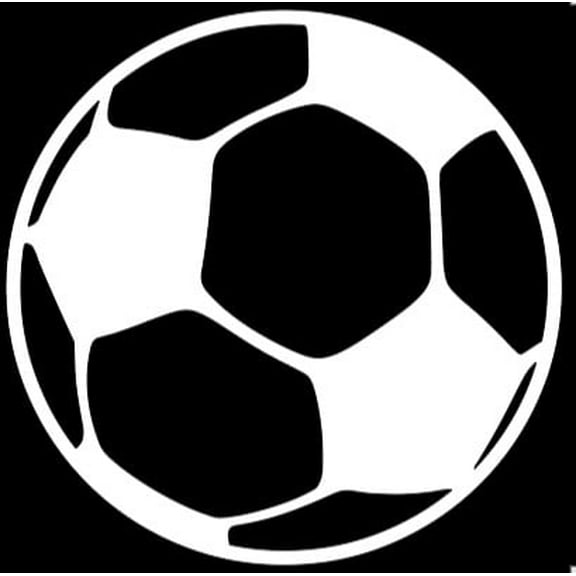 Soccer Ball - Car Window - Premium Vinyl Decal/Sticker