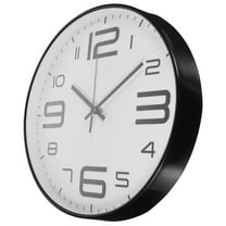 Milisten  Wall Clock Decor Battery Operated Quiet Large Contemporary White