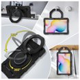 thumbnail image 4 of FJLBDE Case for Samsung Galaxy Tab S6 Lite 10.4 Inch 2024/2022/2020 with 360 Kickstand, Shoulder Strap Carrying Protective Cover, Black, 4 of 6