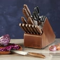 thumbnail image 2 of Chicago Cutlery Signature Edge Walnut 13-piece Knife Block Set, 2 of 4