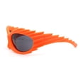 thumbnail image 3 of Runway Thorny Beveled Wrap Around Plastic Sport Sunglasses Orange - Black, 3 of 4
