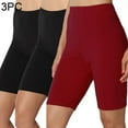 thumbnail image 2 of QATAINLAV 3 Pack High Waisted Biker Shorts for Women Gym Compression Workout Yoga Shorts Casual Solid Going Out Running Short Pants 2024 Summer Tight Leggings Best Sales Today Wine L, 2 of 9