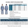 thumbnail image 5 of GLOBAL Mens Pajamas Sets Cotton Flannel Sleepwear Long-Sleeve Top & Bottom, S-XXL, 5 of 6