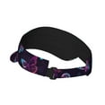 thumbnail image 3 of Kll Sport Sun Visor Hats Ball Caps Empty Top Baseball Sun Cap For Men Women-Purple Butterfly, 3 of 8