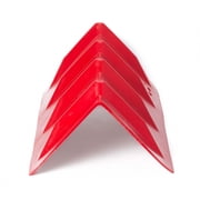 DC Cargo Mall Red Vee Board Trailer Cargo Load Corner Edge Protector and Truck Tie-Down Strap Guard Bumper Cushion, 8 x 8 x 24