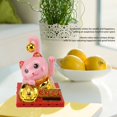 thumbnail image 3 of Arm Waving Fortune Cat, Solar Powered Waving Cat Cartoon Style Plastic Energy Saving Vibrant Colors  for Home Large, 3 of 7