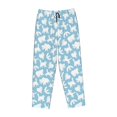 thumbnail image 6 of Uemuo Cute Animals Pattern Women's Wide Leg Palazzo Lounge Pants with Pockets Light Weight Loose Comfy Casual Pajama Pants-Medium, 6 of 9