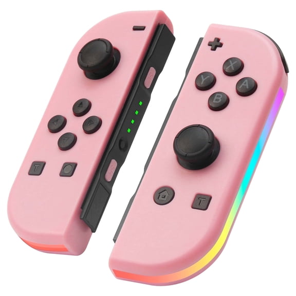 SIXGOLDHUA (L/R) Switch Controller Compatible with Nintendo Switch with Lighting, Support Turbo/Dual Vibration/Motion Control