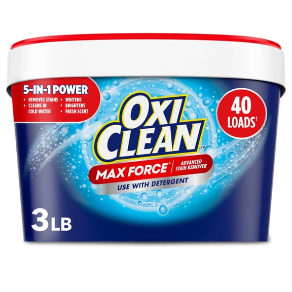 OxiClean Max Force Advanced Stain Remover Powder, 3lb