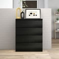 thumbnail image 4 of Kadyn Bedroom Dresser, Chest of Drawers,4 Drawers Chest of Drawers, Modern Black Dresser, Nightstand for Bedroom, Living Room, 4 of 11