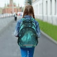 thumbnail image 6 of FORMRS Unisex Backpack Elementary School Travel Bookbag with Reflective Stripes, Magical Forest, 6 of 7