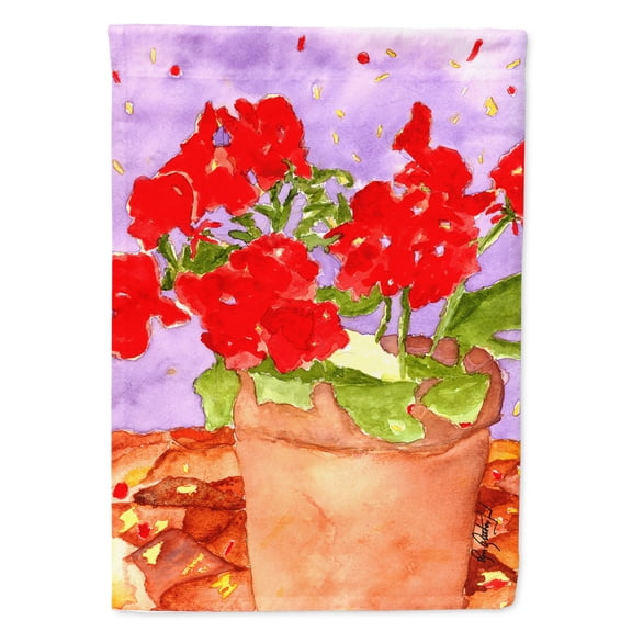 Carolines Treasures RDR2004-FLAG-PARENT Flower - Geranium Flag multicolor