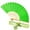 Green, variant on Handheld Paper Fan with Gift Box, Decorative Portable Fan Set, for Party Use, Personal Collection, Daily Cooling and Event Keepsake, by Cosmug, Green