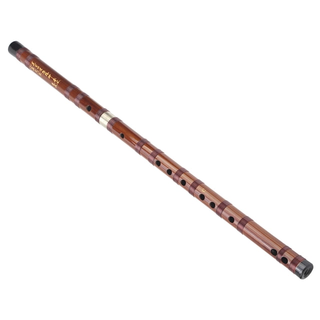 Ensemble d'Instruments d'Orchestre Traditionnel en Bambou Amer Sec CKey avec Boîte de Rangement ZD02