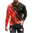 thumbnail image 1 of Blusas y camisas de manga larga y cuello redondo para hombre, camisetas casuales con estampado de moda y cuello redondo, blusas de licra de manga corta para hombre., 1 of 4