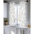 thumbnail image 5 of Watercolor Floral Sheer Curtains 45 Inch Length 2 Panels Set for Living Room/Bedroom, Spring Botanical Flowers Tree Branches Kitchen Curtains Grommet Semi-Sheer Curtains Window Treatments 42"x45"x2, 5 of 7