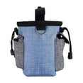 thumbnail image 2 of Dog Training Waist Bag | Outdoor Pet Food & Treat Pouch | Waterproof Oxford Cloth | Multi-Pocket Design | Drawstring Closure | 15X15X3Cm Blue Snack Bag for Hiking & Walking, 2 of 6
