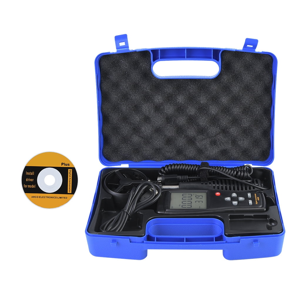Air Tester Wind Speed Gauge, Digital Anemometer, Wind Temperature