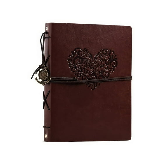 Leather Photo Album with 60 Pages, Travel Family Wedding Kids Graduation Ultrasound Baby Picture Album Scrapbook, 11.8 x 8.6 x 1.57''